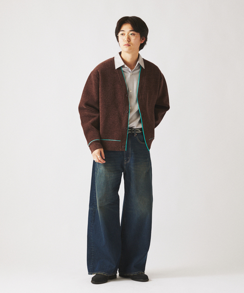 JOURNAL STANDARD relume（ジャーナルスタンダード　レリューム）の「スモーキーデニム スーパーワイド エンジニアド パンツ（デニムパンツ・メンズ・ブラック系その他/クリアブルー/コバルトブルー・MEDIUM/LARGE）」の7枚目の写真