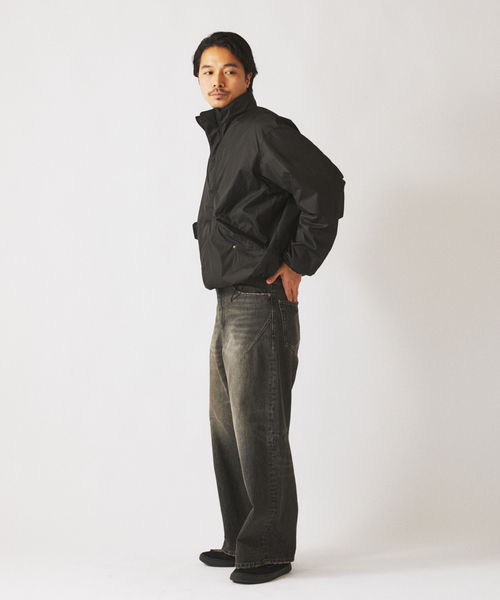 JOURNAL STANDARD relume（ジャーナルスタンダード　レリューム）の「スモーキーデニム スーパーワイド エンジニアド パンツ（デニムパンツ・メンズ・ブラック系その他/クリアブルー/コバルトブルー・MEDIUM/LARGE）」の11枚目の写真