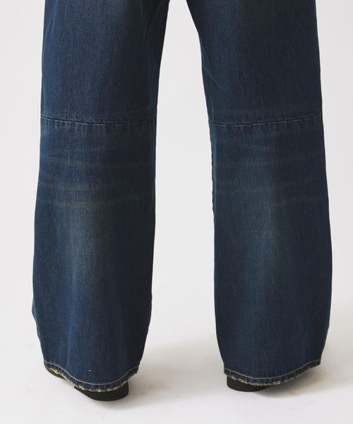 JOURNAL STANDARD relume（ジャーナルスタンダード　レリューム）の「スモーキーデニム スーパーワイド エンジニアド パンツ（デニムパンツ・メンズ・ブラック系その他/クリアブルー/コバルトブルー・MEDIUM/LARGE）」の20枚目の写真