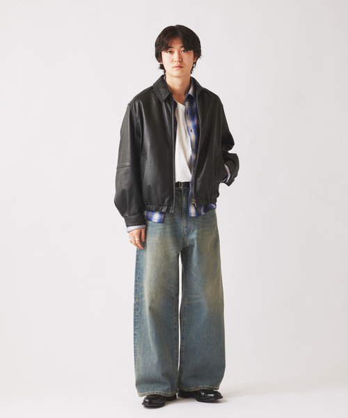 JOURNAL STANDARD relume（ジャーナルスタンダード　レリューム）の「スモーキーデニム スーパーワイド エンジニアド パンツ（デニムパンツ・メンズ・ブラック系その他/クリアブルー/コバルトブルー・MEDIUM/LARGE）」の21枚目の写真