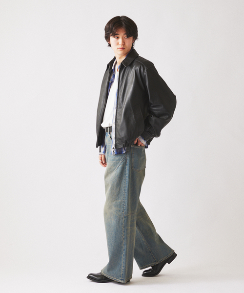 JOURNAL STANDARD relume(ジャーナルスタンダード レリューム)の「スモーキーデニム スーパーワイド エンジニアド パンツ(デニムパンツ・メンズ・ブラック系その他/クリアブルー/コバルトブルー・MEDIUM/LARGE)」の21枚目の写真