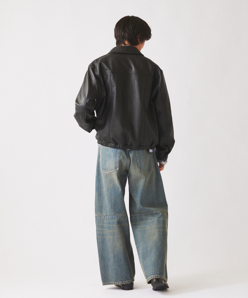 JOURNAL STANDARD relume(ジャーナルスタンダード レリューム)の「スモーキーデニム スーパーワイド エンジニアド パンツ(デニムパンツ・メンズ・ブラック系その他/クリアブルー/コバルトブルー・MEDIUM/LARGE)」の22枚目の写真
