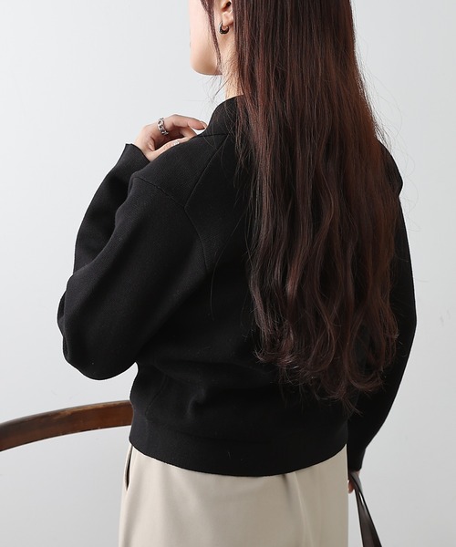 COLONY 2139（コロニートゥーワンスリーナイン）の「ニットジャケット（ニット/セーター・レディース・ネイビー/オレンジ/ホワイト/ブラック/グレー・FREE）」の16枚目の写真