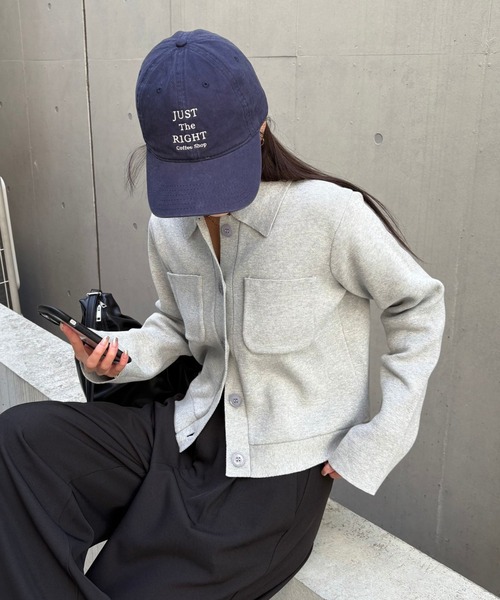 COLONY 2139（コロニートゥーワンスリーナイン）の「ニットジャケット（ニット/セーター・レディース・ネイビー/オレンジ/ホワイト/ブラック/グレー・FREE）」の20枚目の写真