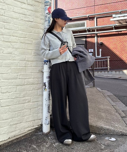 COLONY 2139（コロニートゥーワンスリーナイン）の「ニットジャケット（ニット/セーター・レディース・ネイビー/オレンジ/ホワイト/ブラック/グレー・FREE）」の22枚目の写真