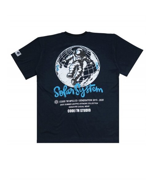 CODE I'M(コードアイエム)の「エーストロナウトプリンティングオーバーサイズ半袖Tシャツネイビー(Tシャツ/カットソー・メンズ・その他・LARGE/MEDIUM)」の1枚目の写真