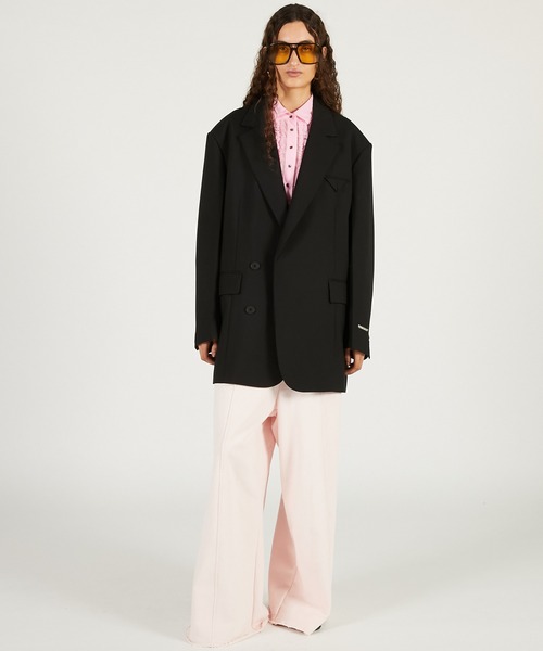 PRANK PROJECT（プランクプロジェクト）の「【Pre-Order】ピーチワイドスウェットパンツ / Peach Wide Sweat Pants（スウェットパンツ・レディース・チャコールグレー/レッド/ピンク・36/38）」の6枚目の写真