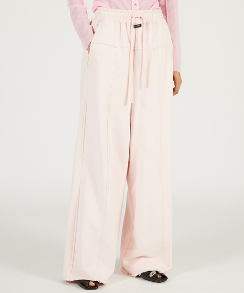 PRANK PROJECT（プランクプロジェクト）の「【Pre-Order】ピーチワイドスウェットパンツ / Peach Wide Sweat Pants（スウェットパンツ・レディース・チャコールグレー/レッド/ピンク・36/38）」の14枚目の写真