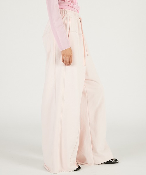 PRANK PROJECT（プランクプロジェクト）の「【Pre-Order】ピーチワイドスウェットパンツ / Peach Wide Sweat Pants（スウェットパンツ・レディース・チャコールグレー/レッド/ピンク・36/38）」の17枚目の写真
