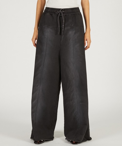 PRANK PROJECT（プランクプロジェクト）の「【Pre-Order】ピーチワイドスウェットパンツ / Peach Wide Sweat Pants（スウェットパンツ・レディース・チャコールグレー/レッド/ピンク・36/38）」の10枚目の写真