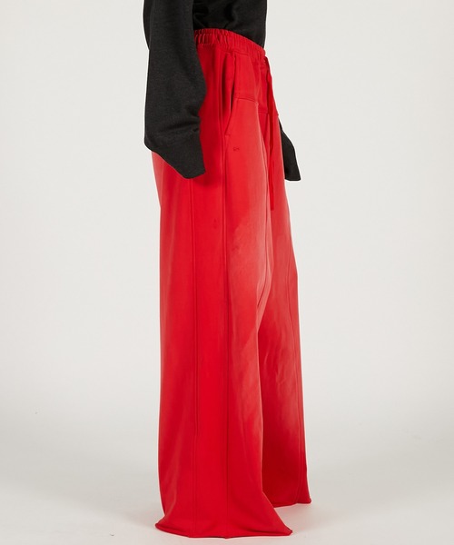 PRANK PROJECT（プランクプロジェクト）の「【Pre-Order】ピーチワイドスウェットパンツ / Peach Wide Sweat Pants（スウェットパンツ・レディース・チャコールグレー/レッド/ピンク・36/38）」の21枚目の写真