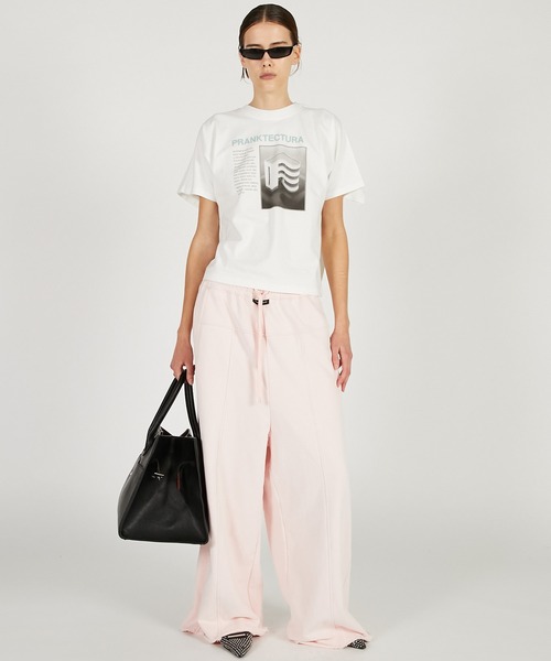 PRANK PROJECT（プランクプロジェクト）の「【Pre-Order】ピーチワイドスウェットパンツ / Peach Wide Sweat Pants（スウェットパンツ・レディース・チャコールグレー/レッド/ピンク・36/38）」の7枚目の写真