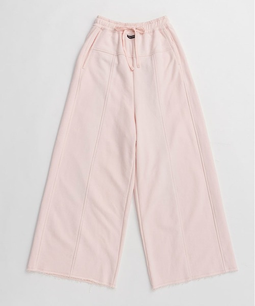 PRANK PROJECT（プランクプロジェクト）の「【Pre-Order】ピーチワイドスウェットパンツ / Peach Wide Sweat Pants（スウェットパンツ・レディース・チャコールグレー/レッド/ピンク・36/38）」の22枚目の写真