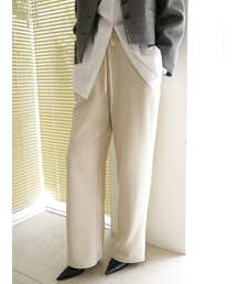 PAUL&ALICE（ポール&アリス）の「Ribbed Banding Pants / Light Beige（スウェットパンツ・レディース）」