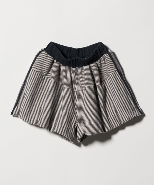 green label relaxing（グリーンレーベルリラクシング）の「ボーダーバルーン キュロットパンツ / キッズ  110cm-130cm（その他パンツ・キッズ・ブラック/ベージュ・110cm/120cm/130cm）」の2枚目の写真