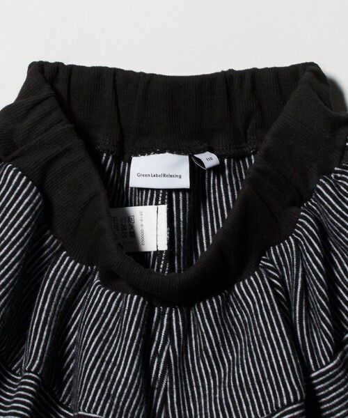 green label relaxing（グリーンレーベルリラクシング）の「ボーダーバルーン キュロットパンツ / キッズ  110cm-130cm（その他パンツ・キッズ・ブラック/ベージュ・110cm/120cm/130cm）」の16枚目の写真