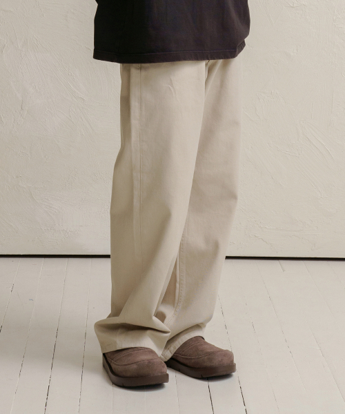 DENMADE(デンメイド)の「DEN0602 Extra Wide Cotton Pants (Light Beige)(その他パンツ・メンズ・その他・M/L)」の4枚目の写真