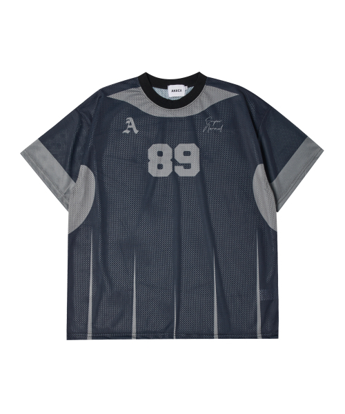 AKECII(アケシ)の「エイティナインメッシュジャージショートスリーブ-ブラック(Tシャツ/カットソー・メンズ・その他・MEDIUM/LARGE)」の6枚目の写真