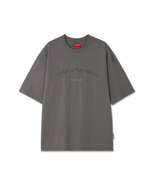 PSSHOPPER（ピーエスショッパ）の「オリジナルロゴ高密度バックパネル切り替え半袖Tシャツ[グレー]（Tシャツ/カットソー・メンズ・その他・MEDIUM/LARGE/X-LARGE）」の2枚目の写真