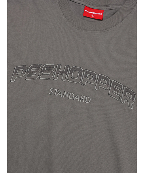 PSSHOPPER（ピーエスショッパ）の「オリジナルロゴ高密度バックパネル切り替え半袖Tシャツ[グレー]（Tシャツ/カットソー・メンズ・その他・MEDIUM/LARGE/X-LARGE）」の5枚目の写真