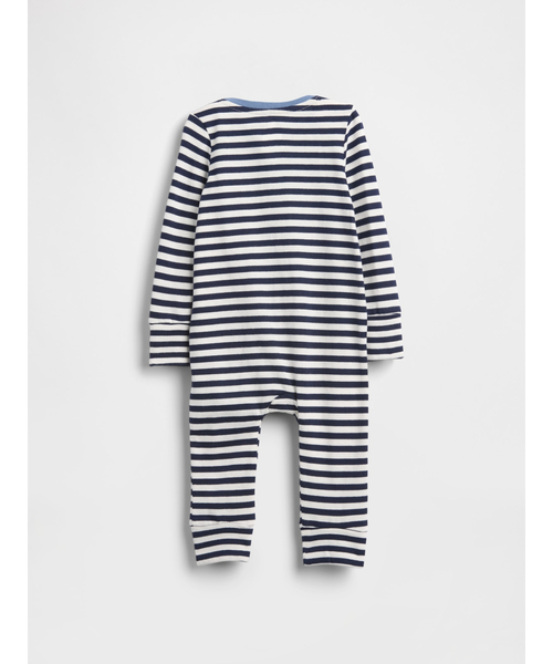GAP（ギャップ）の「はじめてのお気に入り オーガニックコットン カバーオール (ベビー)（ロンパース・キッズ・ピンク/ホワイト×ブルー・90cm/80ｃｍ/70cm/60cm/50cm）」の4枚目の写真