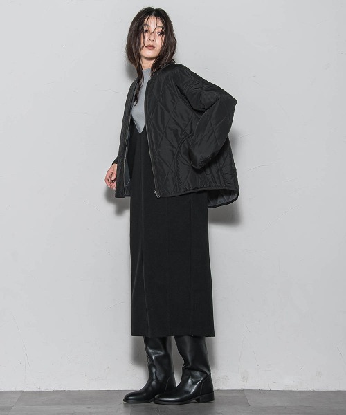 MAYSON GREY(メイソングレイ)の「キルティング×フェイクファーリバーシブルブルゾン(ブルゾン・レディース・ブラウン/チャコールグレー/オフホワイト・M)」の12枚目の写真