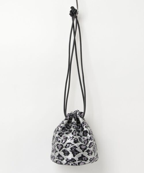 MASSIVE STORE(マッシブストア)の「【Swaraj/スワラージ】スパンコールレザーコンボ巾着BAG(ショルダーバッグ・メンズ・ゴールド/シルバー・FREE)」の3枚目の写真