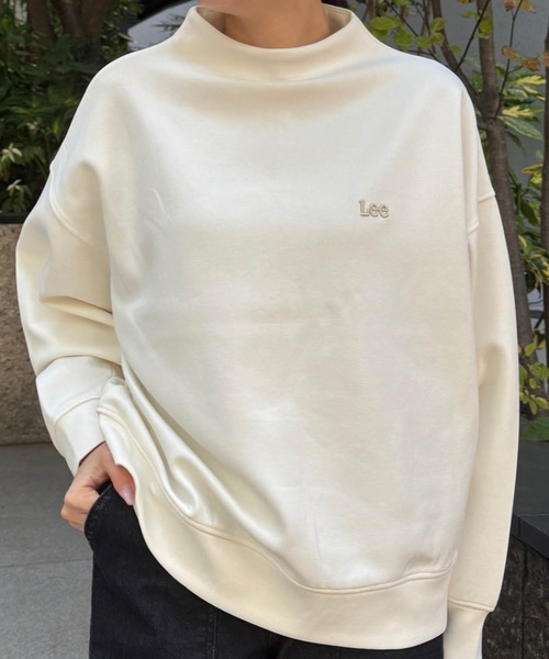Lee（リー）の「Lee/リー モックネックバックジッププルオーバー ダンボールニット（その他トップス・レディース・グレー/ホワイト・MEDIUM）」の2枚目の写真