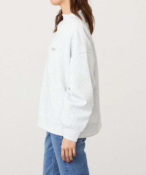 Lee（リー）の「Lee/リー モックネックバックジッププルオーバー ダンボールニット（その他トップス・レディース・グレー/ホワイト・MEDIUM）」の8枚目の写真