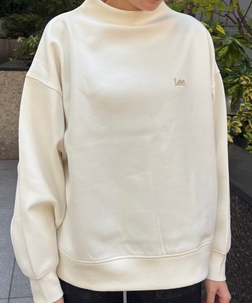 Lee（リー）の「Lee/リー モックネックバックジッププルオーバー ダンボールニット（その他トップス・レディース・グレー/ホワイト・MEDIUM）」の5枚目の写真