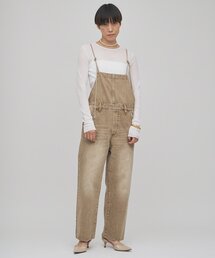 極美品【Whim Gazette✴︎ショルダータックオールインワン】ホワイト Whim Gazette(ウィム ガゼット)のカルゼサロペット通販 | 集英社HAPPY