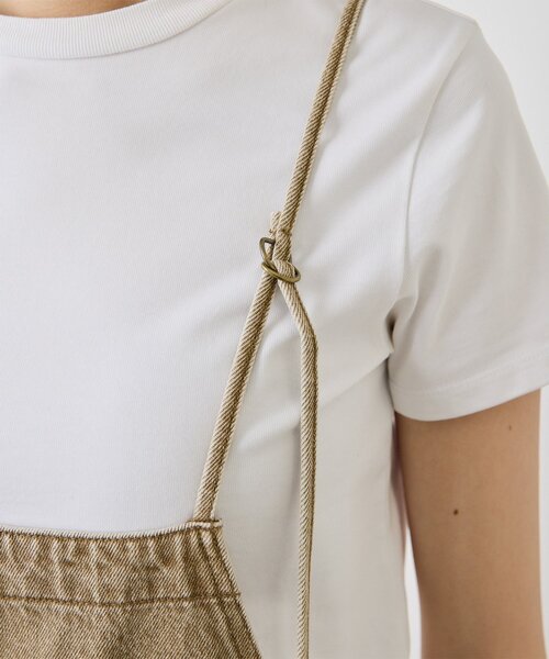 Whim Gazette（ウィムガゼット）の「カラーデニムオールインワン（つなぎ/オールインワン・レディース・キャメル・FREE/38）」の12枚目の写真