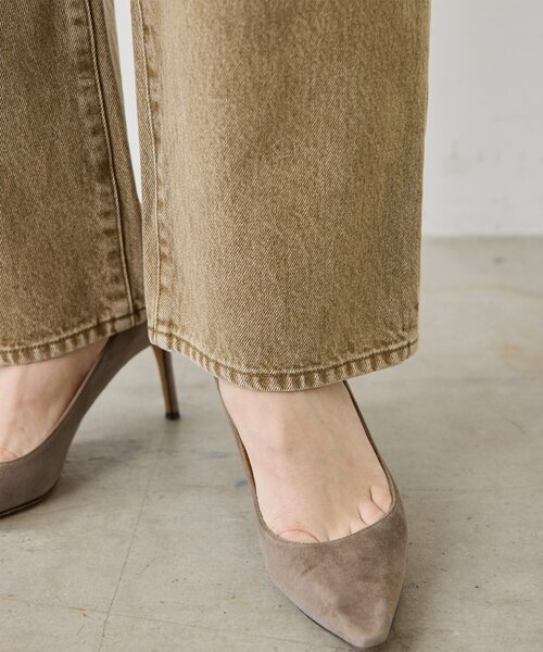 Whim Gazette（ウィムガゼット）の「カラーデニムオールインワン（つなぎ/オールインワン・レディース・キャメル・FREE/38）」の17枚目の写真