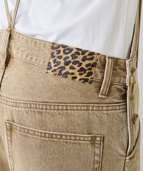 Whim Gazette（ウィムガゼット）の「カラーデニムオールインワン（つなぎ/オールインワン・レディース・キャメル・FREE/38）」の16枚目の写真