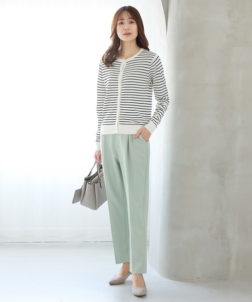 Honeys（ハニーズ）の「【美ージー・ストレッチ・マシンウォッシャブル・イージーケア】美ージーテーパード（股下６３ｃｍ）（スラックス・レディース・ネイビー/ミント/ラベンダー/ピンク/ライトグレー系2/ライトグレー系1/ブラック/アイボリー・3L/L/LL/M/S/SS）」の21枚目の写真