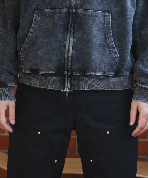 ８(eight)（エイト）の「製品加工ラインストーンジップパーカー（パーカー・メンズ・ブラック/ピンク・MEDIUM/LARGE）」の19枚目の写真