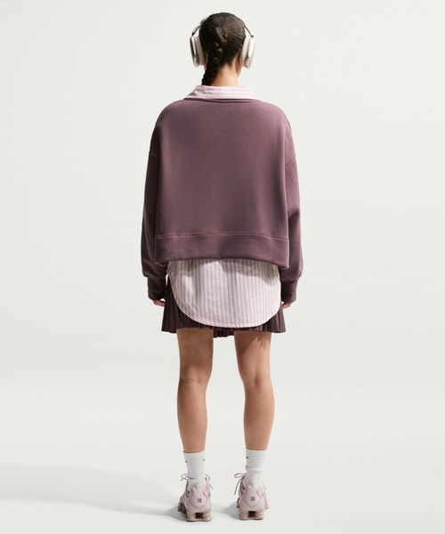 ナイキ スポーツウェア ウィメンズ オーバーサイズド フリース カーディガン / Nike Sports Women’s Oversized Fleece Cardigan IQ3944-515 Tattoo