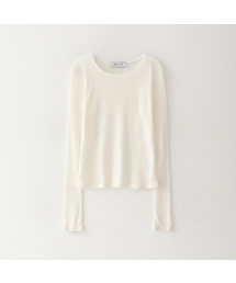 BLUESUNFLOWER（ブルーサンフラワー）の「レイヤードロングスリーブTシャツ [アイボリー]（Tシャツ/カットソー）」