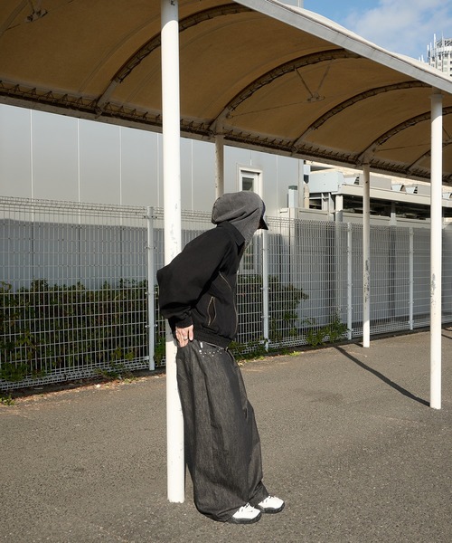 Perushu(ペルーシュ)の「4Pocket double zip blouson/4ポケット ダブルジップ ブルゾン(ブルゾン・メンズ・キャメル/インディゴブルー/ブラック・SMALL/MEDIUM/LARGE)」の12枚目の写真