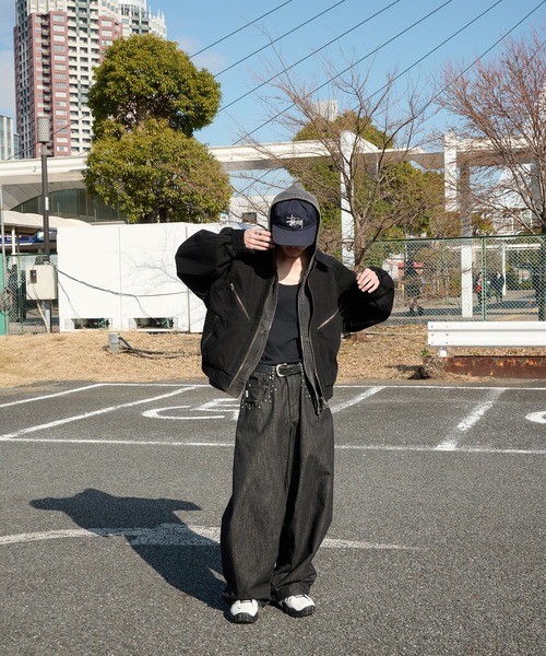Perushu(ペルーシュ)の「4Pocket double zip blouson/4ポケット ダブルジップ ブルゾン(ブルゾン・メンズ・キャメル/インディゴブルー/ブラック・SMALL/MEDIUM/LARGE)」の13枚目の写真