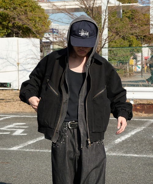 Perushu(ペルーシュ)の「4Pocket double zip blouson/4ポケット ダブルジップ ブルゾン(ブルゾン・メンズ・キャメル/インディゴブルー/ブラック・SMALL/MEDIUM/LARGE)」の8枚目の写真