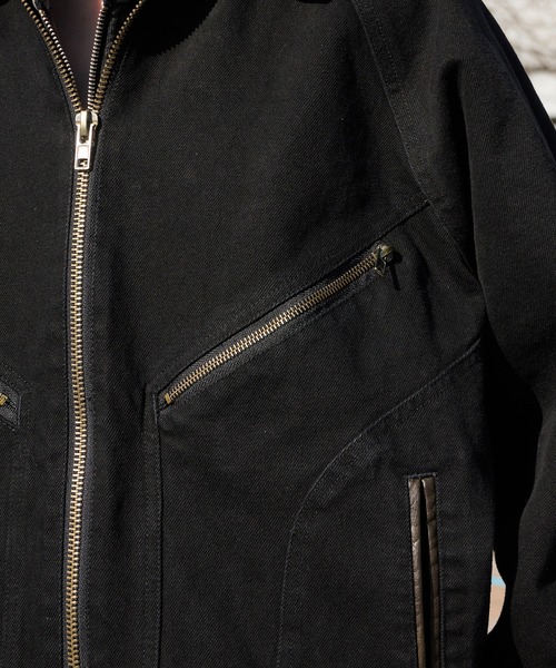 Perushu(ペルーシュ)の「4Pocket double zip blouson/4ポケット ダブルジップ ブルゾン(ブルゾン・メンズ・キャメル/インディゴブルー/ブラック・SMALL/MEDIUM/LARGE)」の17枚目の写真