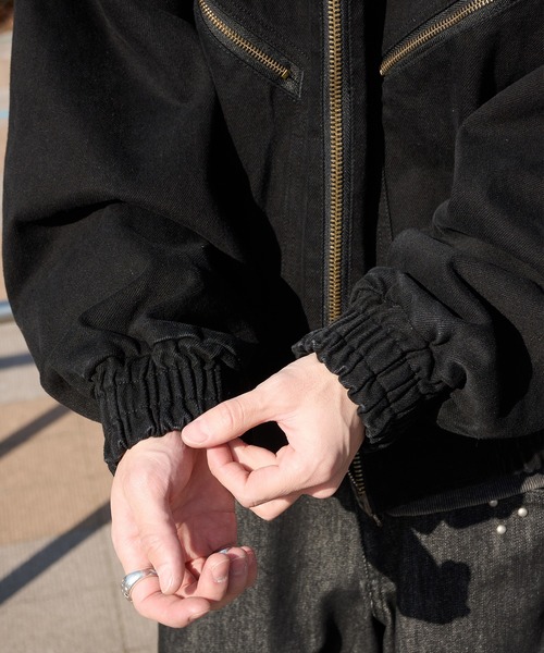 Perushu(ペルーシュ)の「4Pocket double zip blouson/4ポケット ダブルジップ ブルゾン(ブルゾン・メンズ・キャメル/インディゴブルー/ブラック・SMALL/MEDIUM/LARGE)」の18枚目の写真