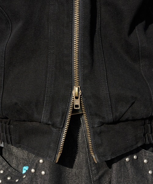 Perushu(ペルーシュ)の「4Pocket double zip blouson/4ポケット ダブルジップ ブルゾン(ブルゾン・メンズ・キャメル/インディゴブルー/ブラック・SMALL/MEDIUM/LARGE)」の19枚目の写真