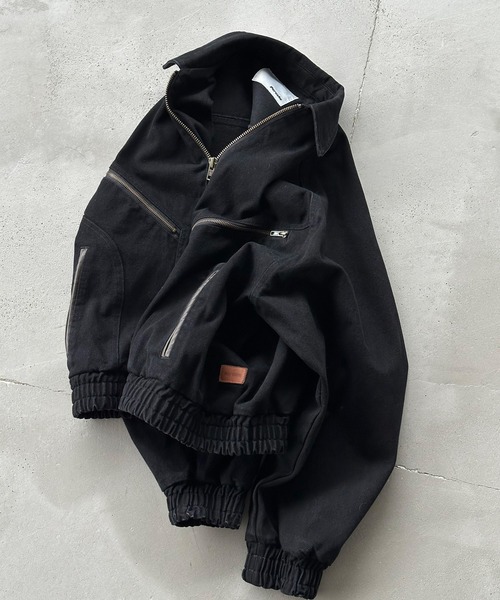 Perushu(ペルーシュ)の「4Pocket double zip blouson/4ポケット ダブルジップ ブルゾン(ブルゾン・メンズ・キャメル/インディゴブルー/ブラック・SMALL/MEDIUM/LARGE)」の22枚目の写真