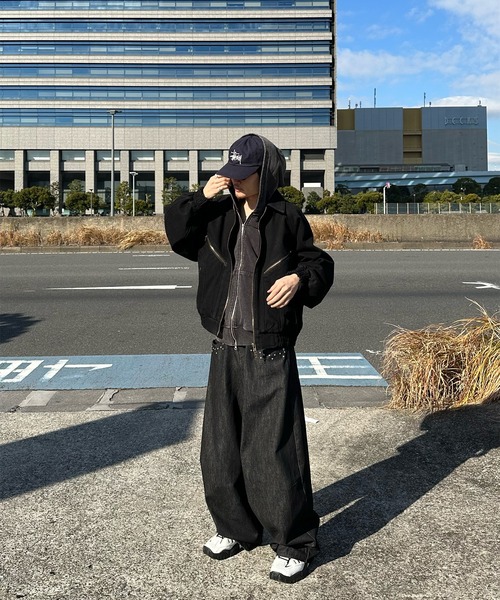 Perushu(ペルーシュ)の「4Pocket double zip blouson/4ポケット ダブルジップ ブルゾン(ブルゾン・メンズ・キャメル/インディゴブルー/ブラック・SMALL/MEDIUM/LARGE)」の5枚目の写真