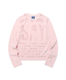 ISTKUNST（イストクンスト）の「SAY BLUR LS TEE_PINK(IK2FSMT552A)（Tシャツ/カットソー）」