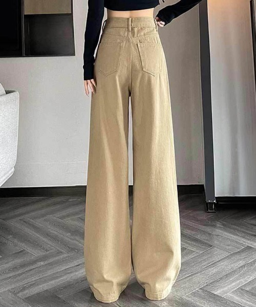 SallyLunn(サリーラン)の「タックワイドカラーパンツ(その他パンツ・レディース・ブラウン/ベージュ・MEDIUM/LARGE)」の7枚目の写真