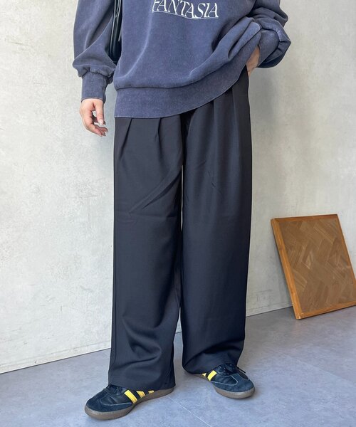 CPCM（シーピーシーエム）の「【全骨格対応】タックワイドイージースラックス（スラックス・レディース・ブラック/ブラウン/ベージュ/ネイビー/チャコールグレー・MEDIUM/SMALL/LARGE）」の17枚目の写真