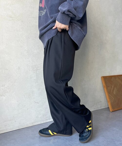 CPCM（シーピーシーエム）の「【全骨格対応】タックワイドイージースラックス（スラックス・レディース・ブラック/ブラウン/ベージュ/ネイビー/チャコールグレー・MEDIUM/SMALL/LARGE）」の18枚目の写真